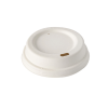 White sugarcane pulp cup lids 80; 90 mm