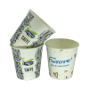 Custom printed single wall paper cups 4oz, digital printing.