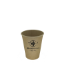 Custom printed 1 color single wall KRAFT paper cups 6 oz