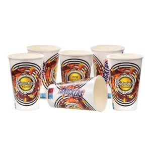 Gobelet en carton personnalisée, Custom printed paper cups, Kubki papierowe z nadrukiem indywidualnym, Pappbecher mit individuell bedruckt, Pappersmuggar med eden tryck.