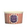  Custom printed Ice Cream Paper Cups full color 25cl in 24 Hours