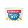  Custom printed Ice Cream Paper Cups with logo 25cl in 24 Hours