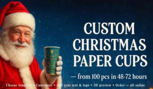 Custom Christmas paper cups